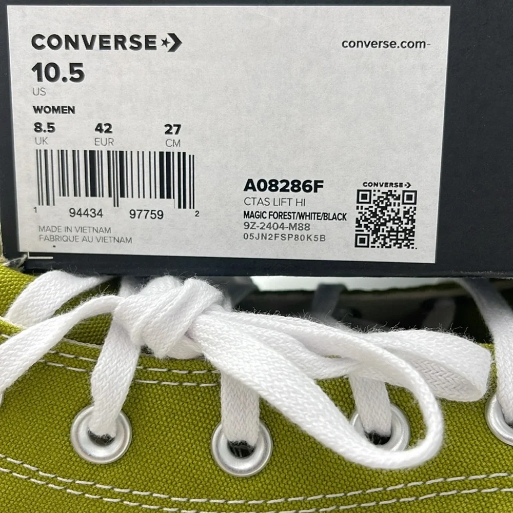 Converse WMNS High Top Platform Sneakers A08286F
CTAS LIFT HI MAGIC FOREST/WHITE - Picture 16 of 16